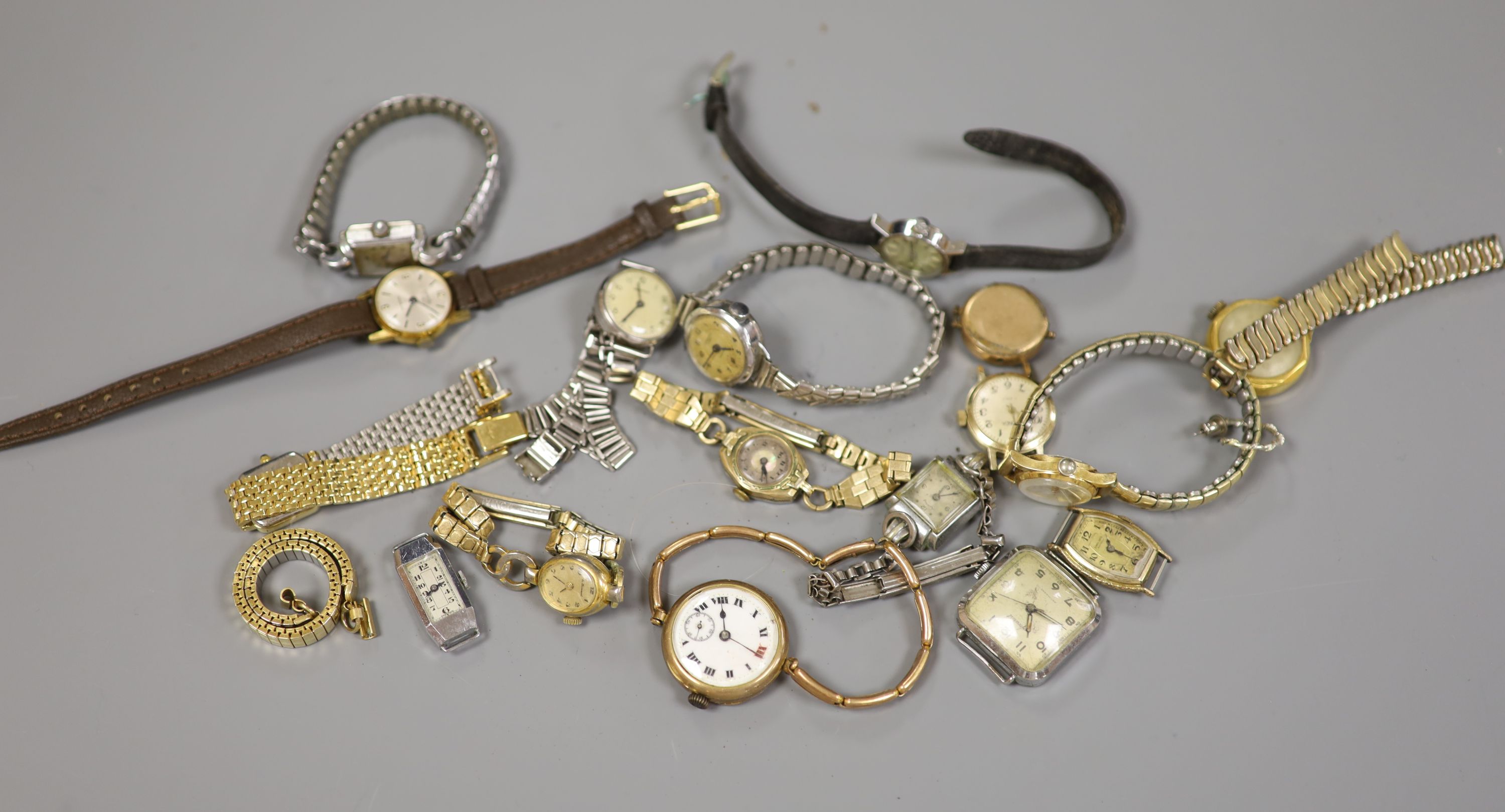 A quantity of ladies wrist watches